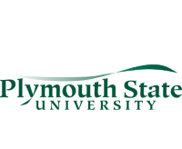 Plymouth State University logo with green text and a curved green line above the words.