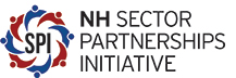 NH Sector Partnerships Initiative logo with colorful circular design and black text on a white background.